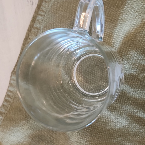 Vintage etched glass gold mug - Picture 3 of 3